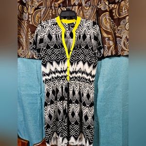 Nwot New directions petites funky retro romper, size PM